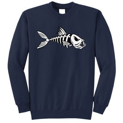 Dead Fish Skeleton Fishing Tall Sweatshirt