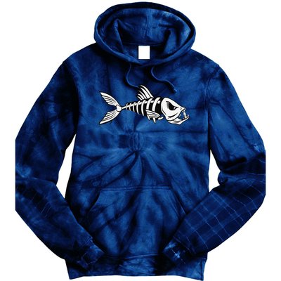 Dead Fish Skeleton Fishing Tie Dye Hoodie