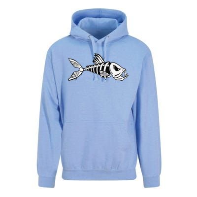 Dead Fish Skeleton Fishing Unisex Surf Hoodie