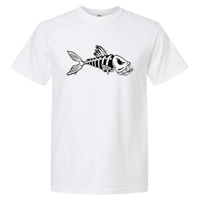 Dead Fish Skeleton Fishing Garment-Dyed Heavyweight T-Shirt