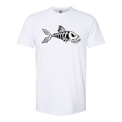 Dead Fish Skeleton Fishing Softstyle CVC T-Shirt