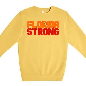 Distressed Florida Strong Premium Crewneck Sweatshirt