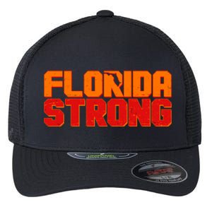 Distressed Florida Strong Flexfit Unipanel Trucker Cap