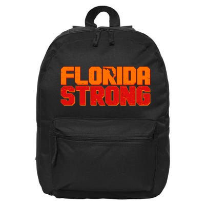 Distressed Florida Strong 16 in Basic Backpack