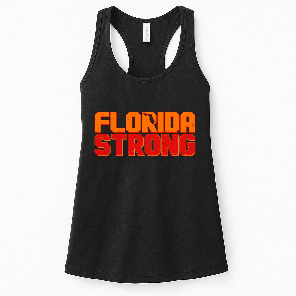 Distressed Florida Strong Womens Tank Top