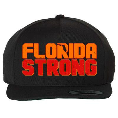 Distressed Florida Strong Wool Snapback Cap