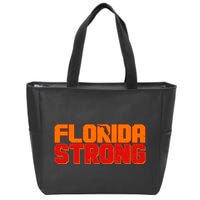Distressed Florida Strong Zip Tote Bag