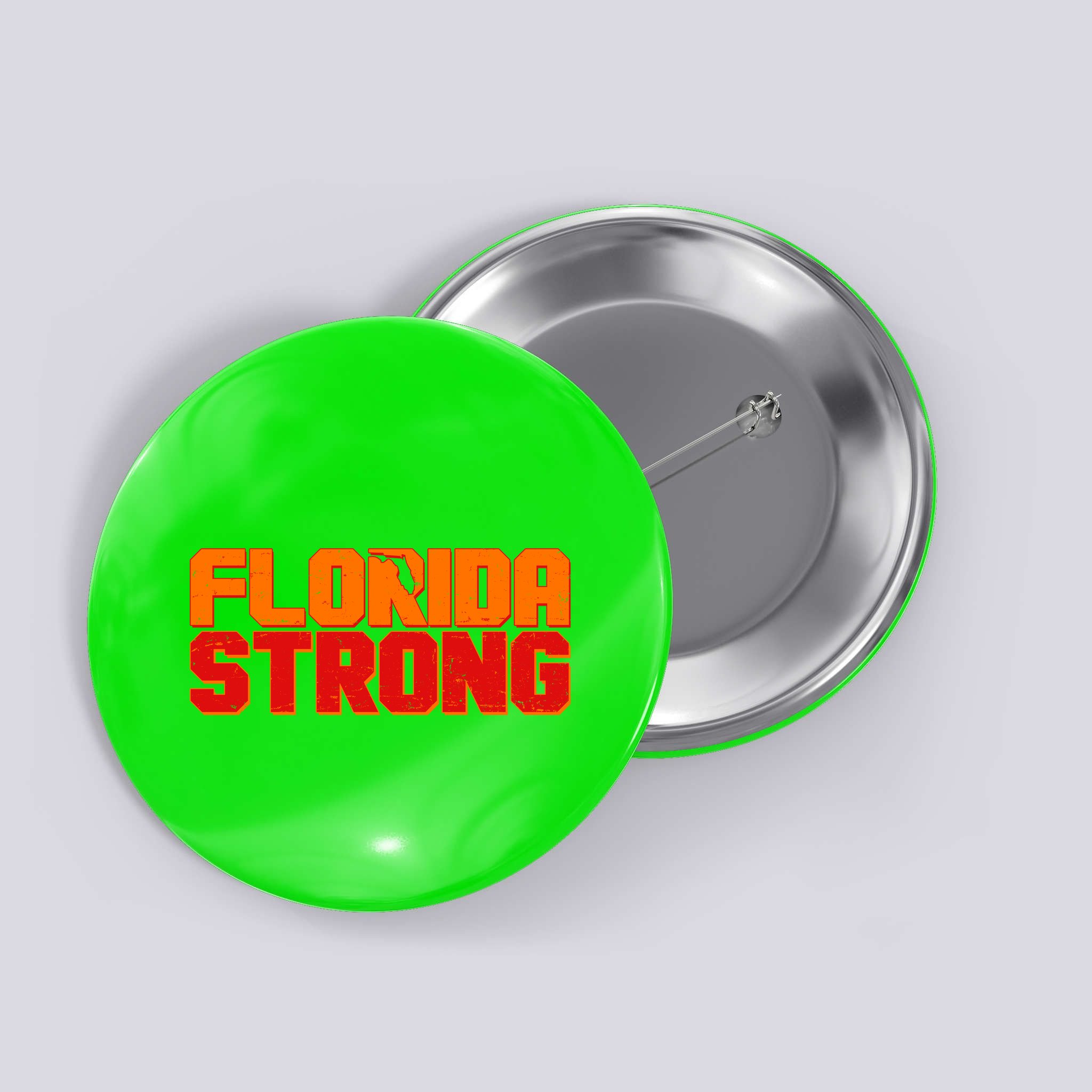 Distressed Florida Strong Button