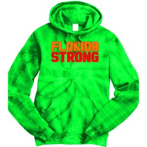 Distressed Florida Strong Tie Dye Hoodie