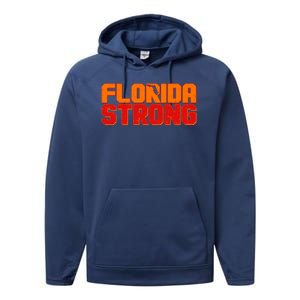 Distressed Florida Strong Performance Fleece Hoodie