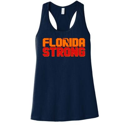 Distressed Florida Strong Women's Racerback Tank