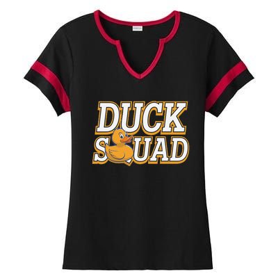 Ducky Family Squad Quacking Up Together Ladies Halftime Notch Neck Tee