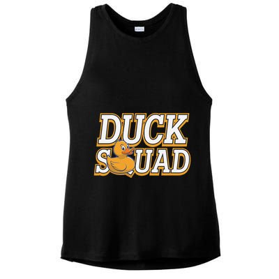 Ducky Family Squad Quacking Up Together Ladies PosiCharge Tri-Blend Wicking Tank