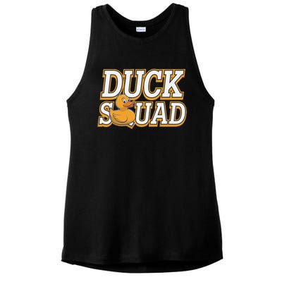 Ducky Family Squad Quacking Up Together Ladies PosiCharge Tri-Blend Wicking Tank