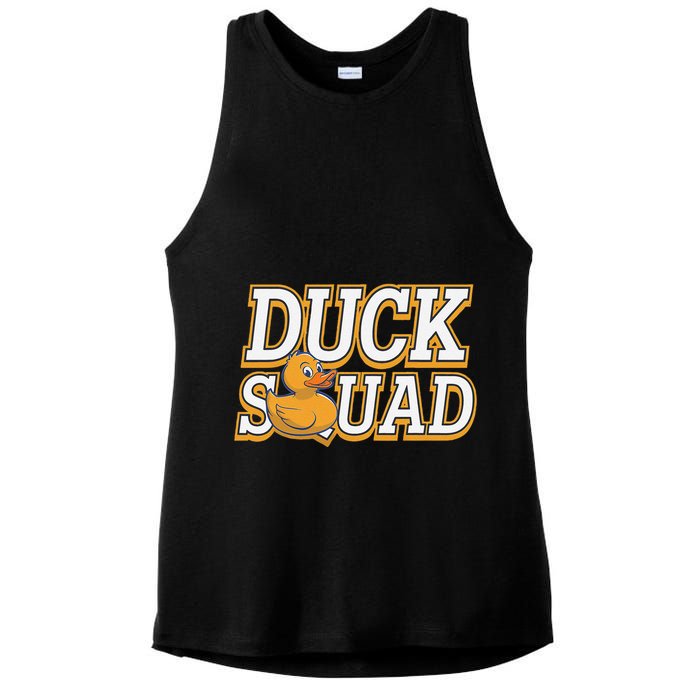 Ducky Family Squad Quacking Up Together Ladies PosiCharge Tri-Blend Wicking Tank
