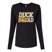 Ducky Family Squad Quacking Up Together Womens Cotton Relaxed Long Sleeve T-Shirt