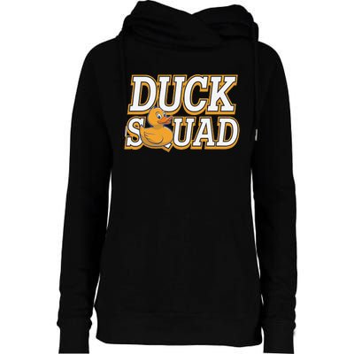 Ducky Family Squad Quacking Up Together Womens Funnel Neck Pullover Hood