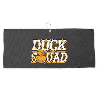 Ducky Family Squad Quacking Up Together Large Microfiber Waffle Golf Towel