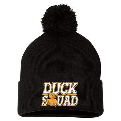 Ducky Family Squad Quacking Up Together Pom Pom 12in Knit Beanie