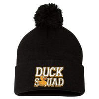Ducky Family Squad Quacking Up Together Pom Pom 12in Knit Beanie