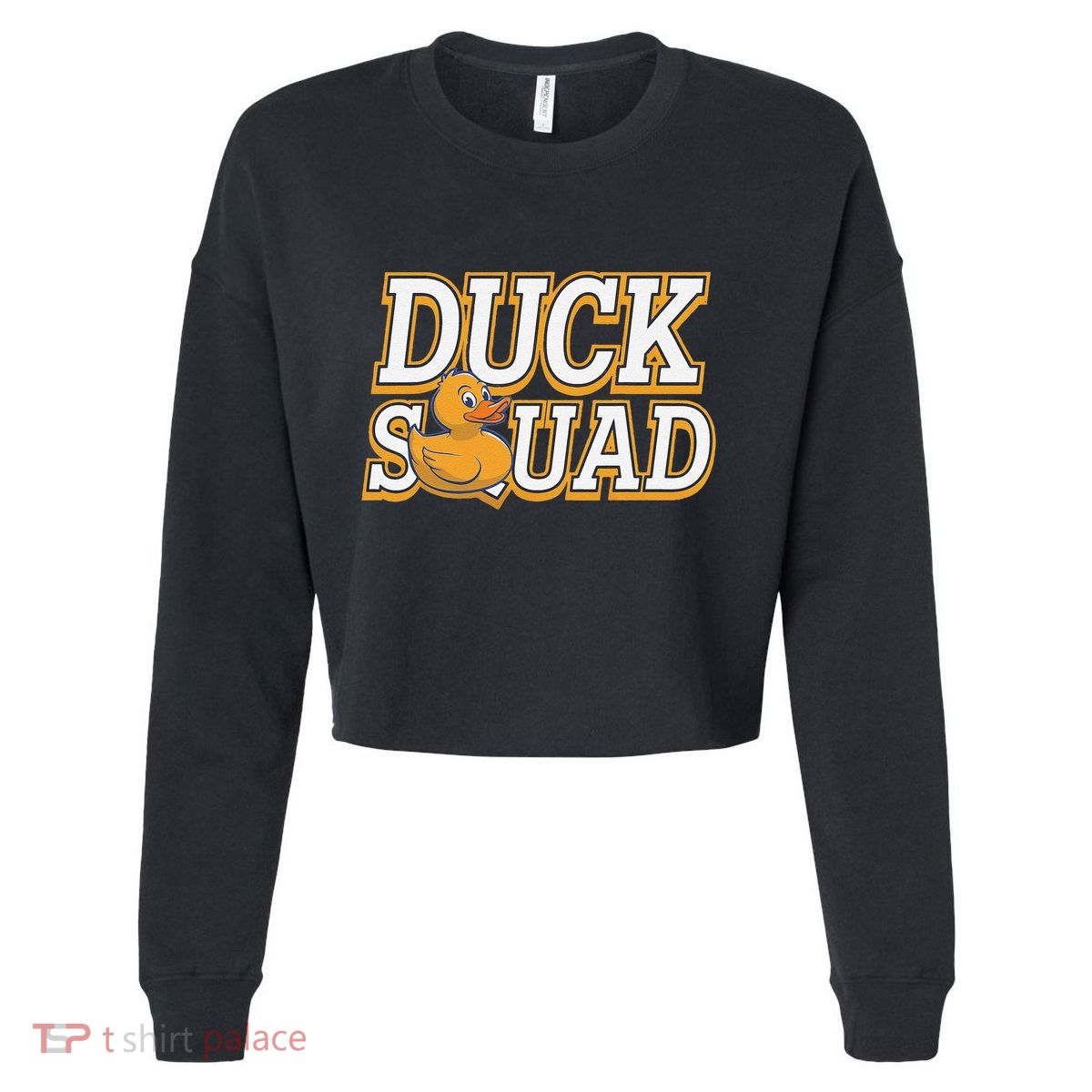 Ducky Family Squad Quacking Up Together Cropped Pullover Crew
