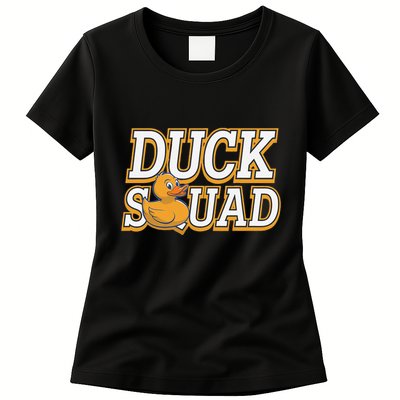 Ducky Family Squad Quacking Up Together Womens T-Shirt