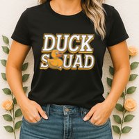 Ducky Family Squad Quacking Up Together Womens T-Shirt
