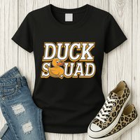 Ducky Family Squad Quacking Up Together Womens T-Shirt