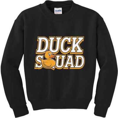 Ducky Family Squad Quacking Up Together Kids Sweatshirt