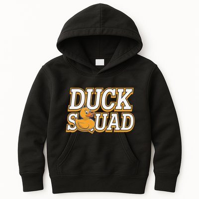 Ducky Family Squad Quacking Up Together Kids Hoodie