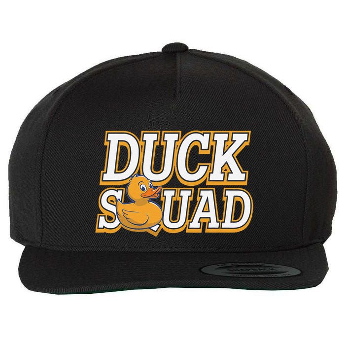 Ducky Family Squad Quacking Up Together Wool Snapback Cap