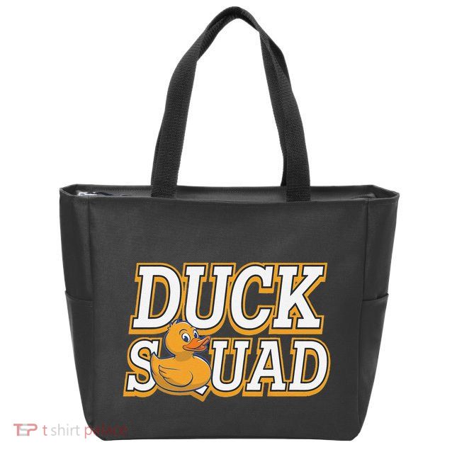 Ducky Family Squad Quacking Up Together Zip Tote Bag