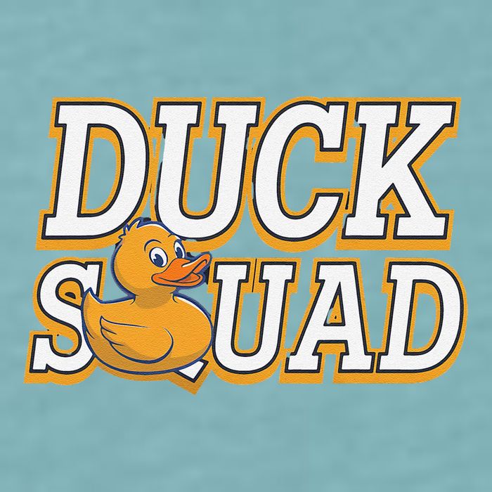 Ducky Family Squad Quacking Up Together Sueded Cloud Jersey T-Shirt