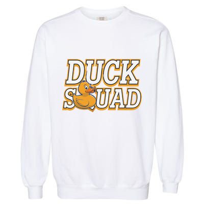 Ducky Family Squad Quacking Up Together Garment-Dyed Sweatshirt