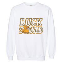 Ducky Family Squad Quacking Up Together Garment-Dyed Sweatshirt