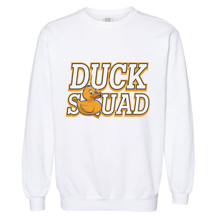 Ducky Family Squad Quacking Up Together Garment-Dyed Sweatshirt