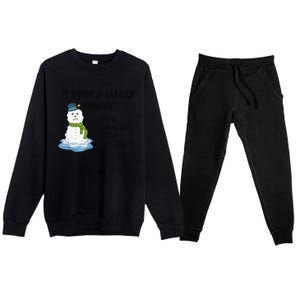 Dysfunctional Family Someone Has A Meltdown Holiday Premium Crewneck Sweatsuit Set