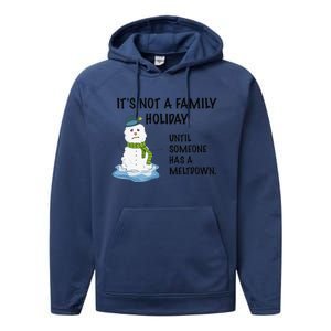 Dysfunctional Family Someone Has A Meltdown Holiday Performance Fleece Hoodie