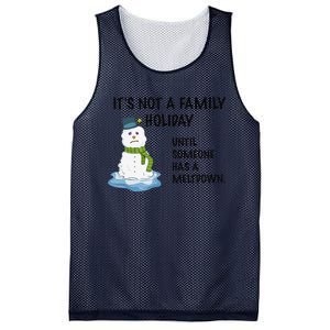 Dysfunctional Family Someone Has A Meltdown Holiday Mesh Reversible Basketball Jersey Tank