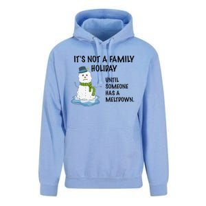 Dysfunctional Family Someone Has A Meltdown Holiday Unisex Surf Hoodie