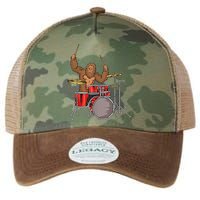 Drummer Funny Sasquatch Bigfoot Drumming Legacy Tie Dye Trucker Hat