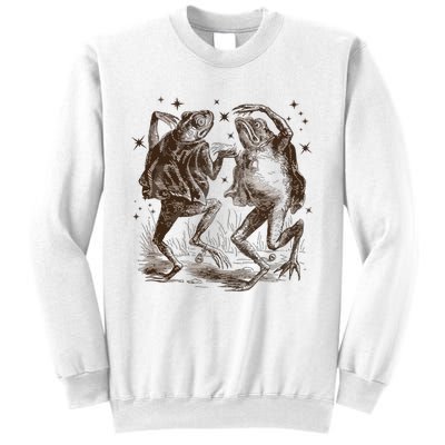 Dancing Frog Stars Vintage 90s Tattoo Style Sweatshirt