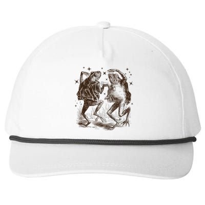 Dancing Frog Stars Vintage 90s Tattoo Style Snapback Five-Panel Rope Hat