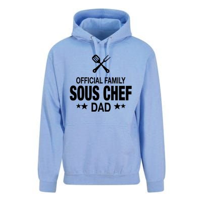 Dad Family Sous Chef Funny Cooking Dad Gift Unisex Surf Hoodie