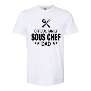 Dad Family Sous Chef Funny Cooking Dad Gift Softstyle CVC T-Shirt