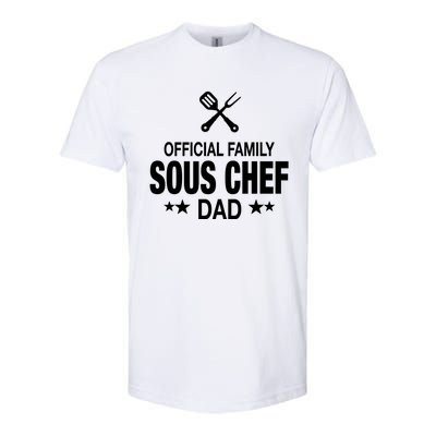 Dad Family Sous Chef Funny Cooking Dad Gift Softstyle CVC T-Shirt