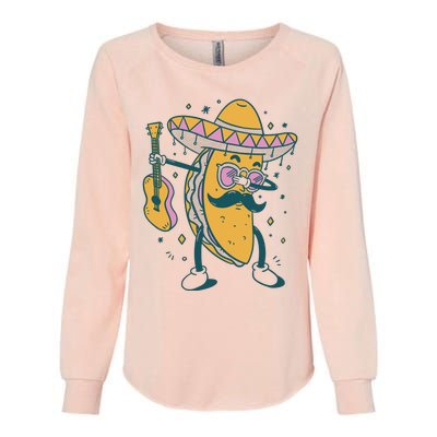 Dabbing Fiesta Taco Womens California Wash Sweatshirt