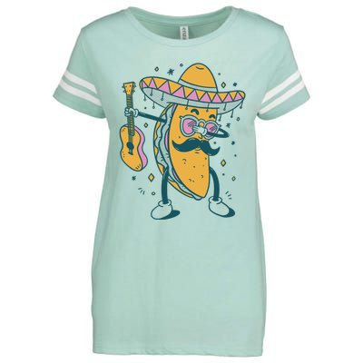 Dabbing Fiesta Taco Enza Ladies Jersey Football T-Shirt