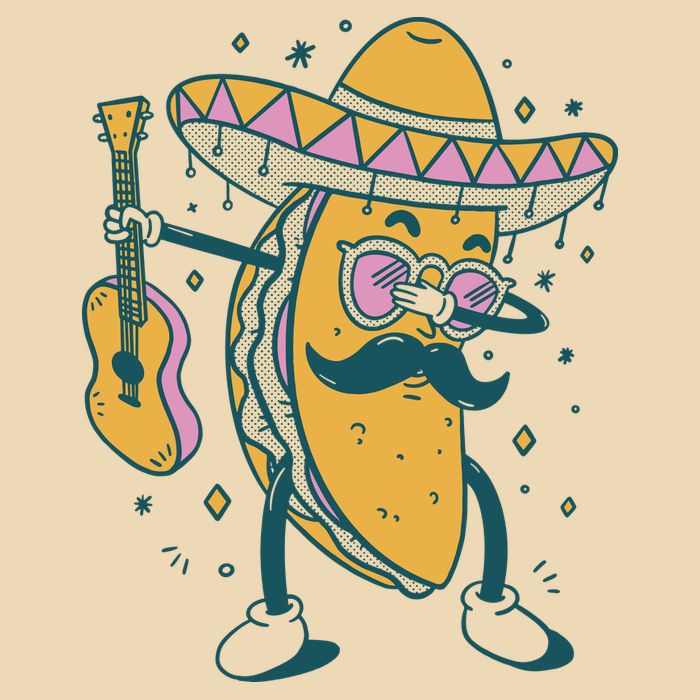 Dabbing Fiesta Taco Bag