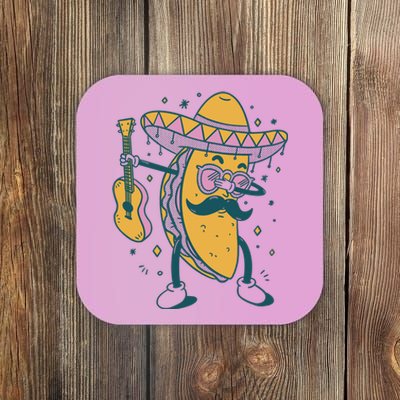 Dabbing Fiesta Taco Coaster